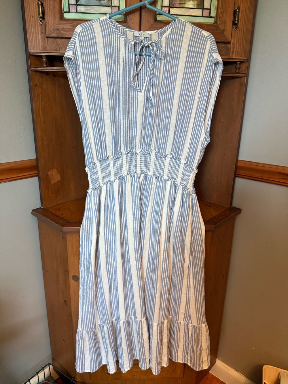 Rails Ashlyn Striped Midi Lightweight striped dress L